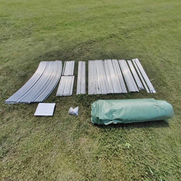 10m x 3m x 2m Strong Tunnel Greenhouses Galvanised Frame Carousel 10