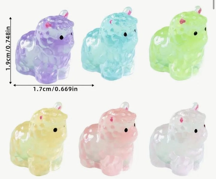 Miniature glow in the dark sheep SKU73a Carousel 1