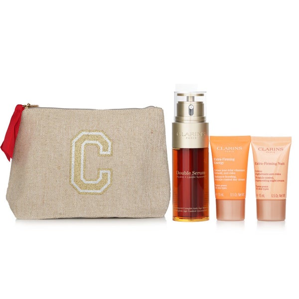 Clarins Rituale Double Serum & Extra Firming Set: 3pcs+1bag Carousel 2