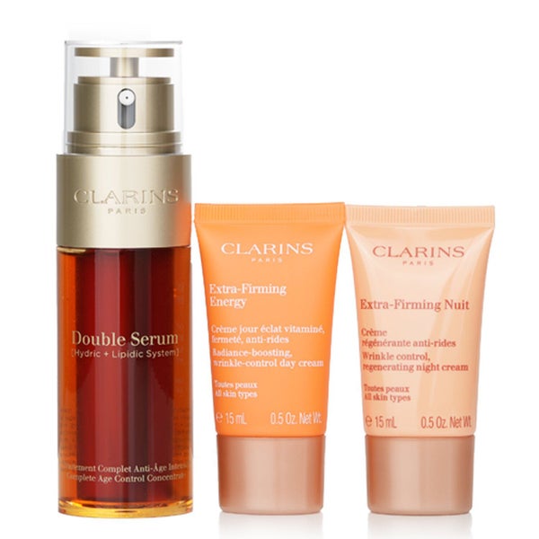 Clarins Rituale Double Serum & Extra Firming Set: 3pcs+1bag Carousel 3