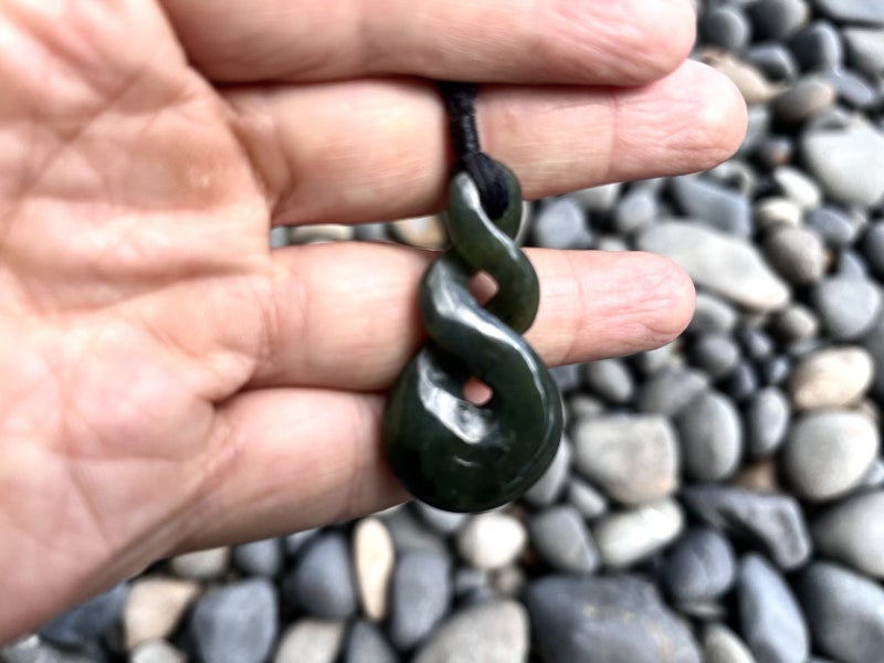 Greenstone Nephrite Jade Double Twist #T2CS Carousel 2