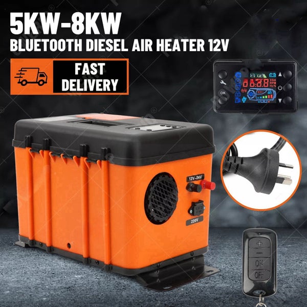 5KW-8KW bluetooth Diesel Air Heater 12V Caravan W/ 240V AC Converter PPAP Carousel 1