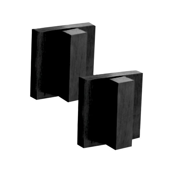 Austyle Square Double Snib Set 40x40mm - Available in Matt Black and Satin Chrom Carousel 1