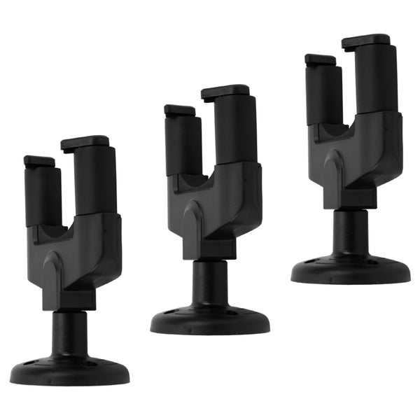 guitar wall stand guitar mounting stand 3Pcs Guitar Wall Hooks Plastic Black Carousel 2