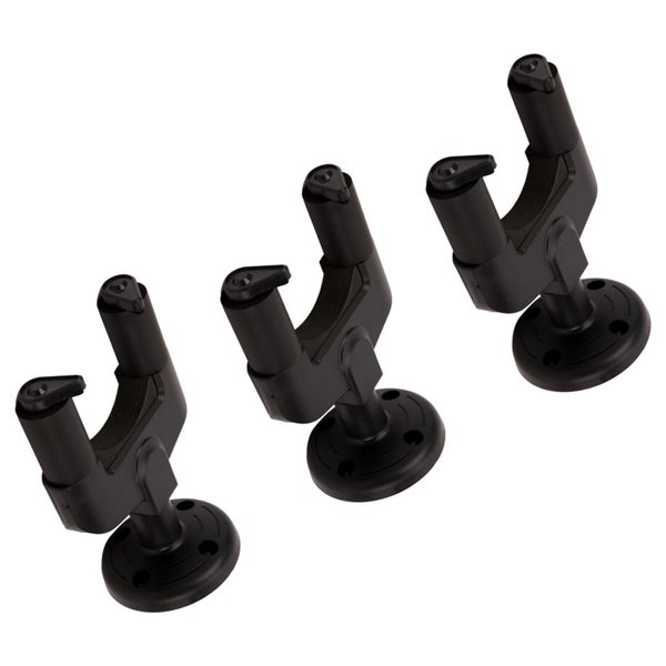 guitar wall stand guitar mounting stand 3Pcs Guitar Wall Hooks Plastic Black Carousel 5