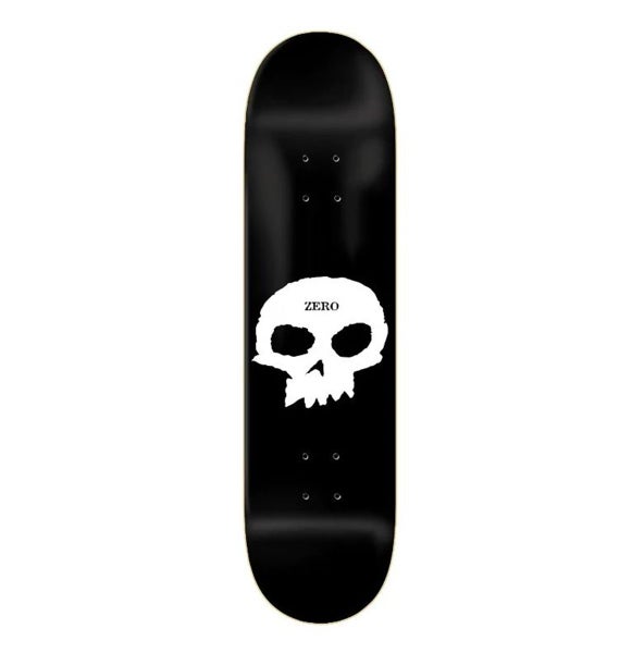 Zero Single Skull R7 Deck Black/ White (Sizes 7.5 7.75 8.0) Carousel 1
