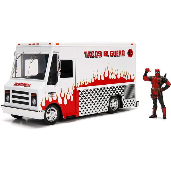 Deadpool Food Truck Hollywood Rides 1:24 Diecast Vehicle Carousel 1