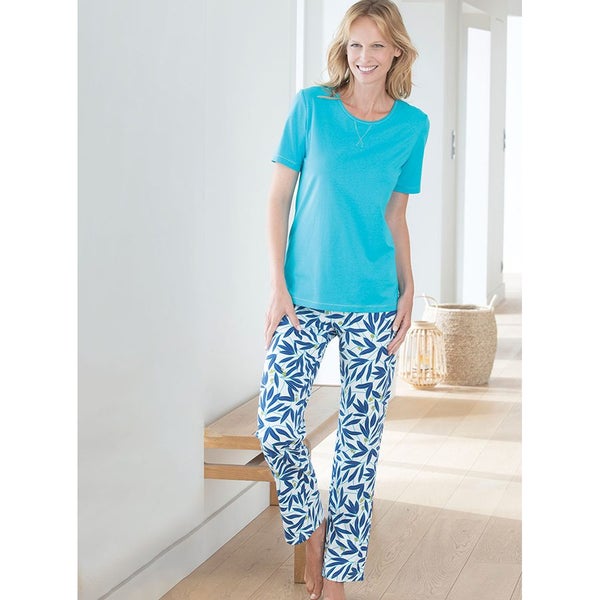 Jersey PJs 100% Cotton - Size 10 - Aqua629490544477451116