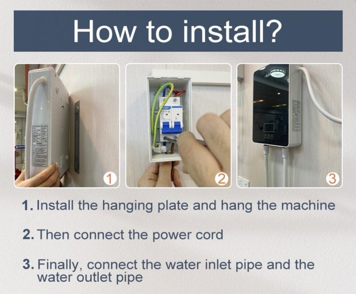 7000 Watt Instant Electric Tankless Water Heater with Bath Shower Kit Heater Carousel 14