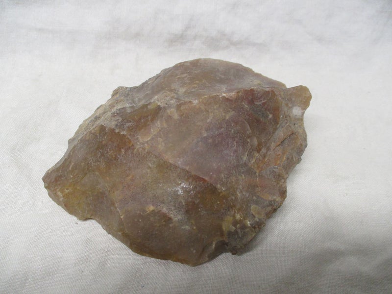 6396 SSXX - Old Neolithic Butter Flint - Hand Sized Scraper Stone Tool Carousel 1