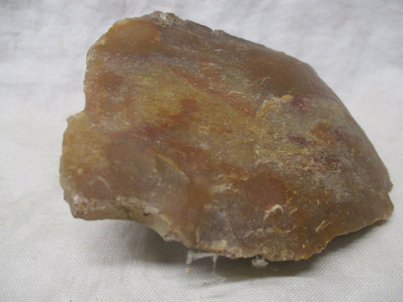 6396 SSXX - Old Neolithic Butter Flint - Hand Sized Scraper Stone Tool Carousel 6