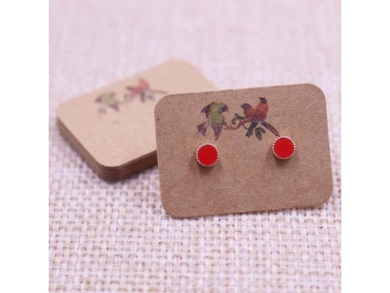 100pcs Cute New Arrived Earring Card Display Jewelry Custom Personal Style Carousel 1