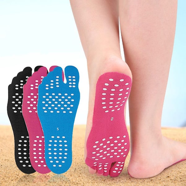 Beach Insoles Adhesive 1 Pair Black Color Carousel 1