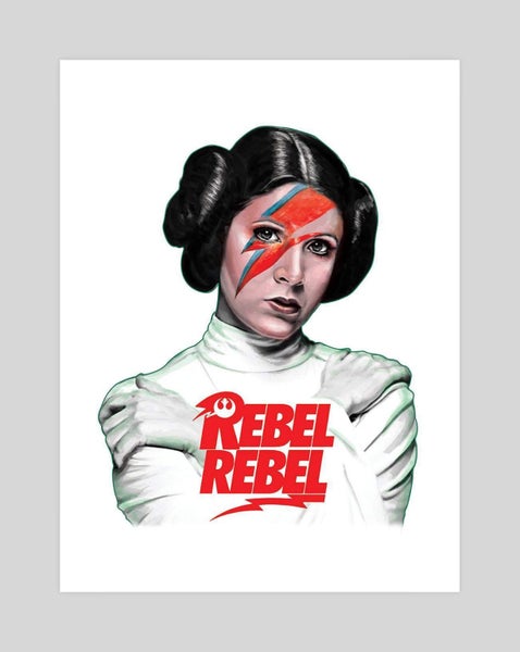 Princess Leia Rebel Rebel Art Print Carousel 1