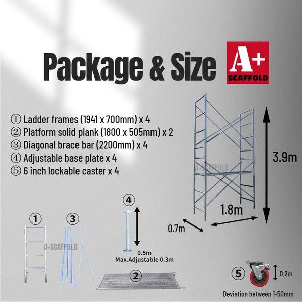 4.5m scaffolding mobile narrow Carousel 2