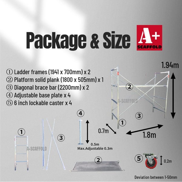 2.5m scaffolding mobile narrow Carousel 2