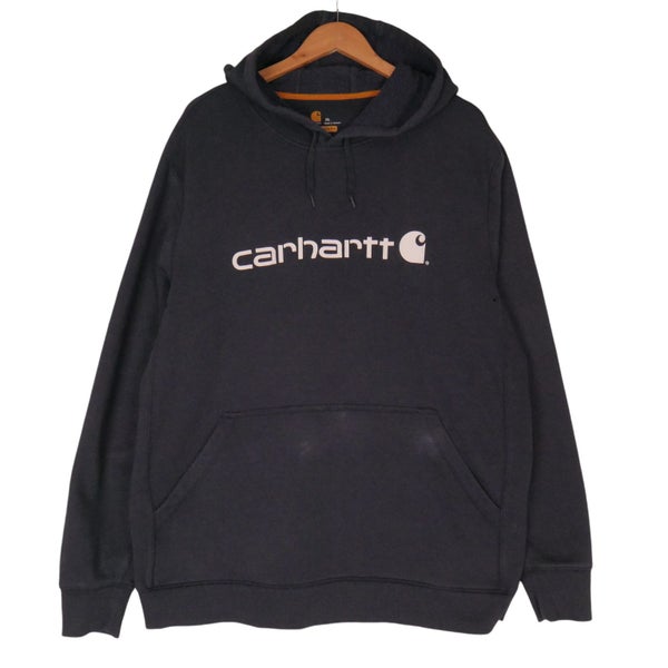 Carhartt Navy Spellout Hoodie XL Carousel 1