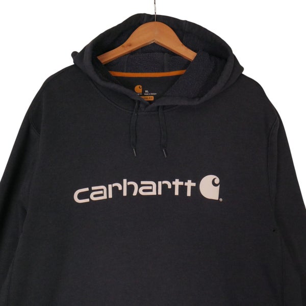 Carhartt Navy Spellout Hoodie XL Carousel 2