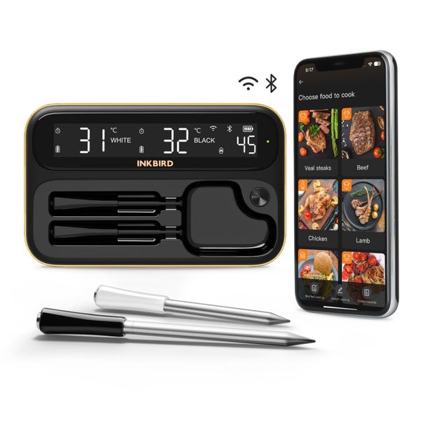 Wireless BBQ Thermometer INKBIRD INT-12-BW Wifi Bluetooth Carousel 1