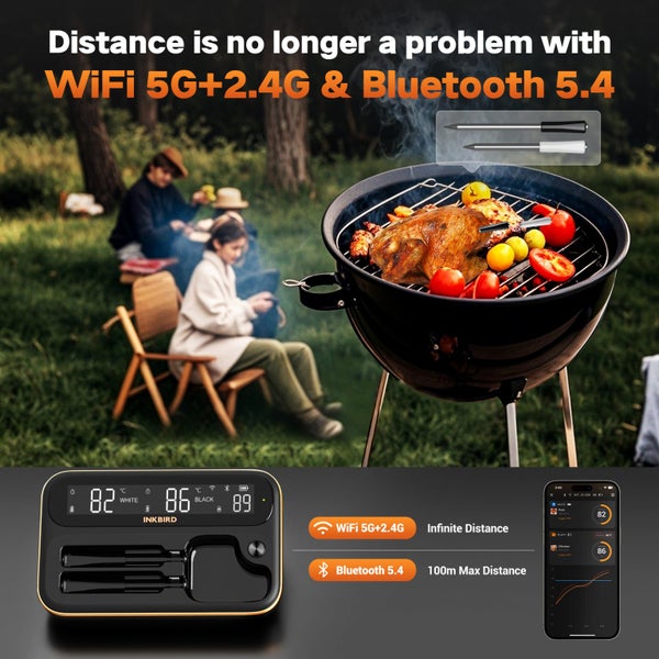 Wireless BBQ Thermometer INKBIRD INT-12-BW Wifi Bluetooth Carousel 2