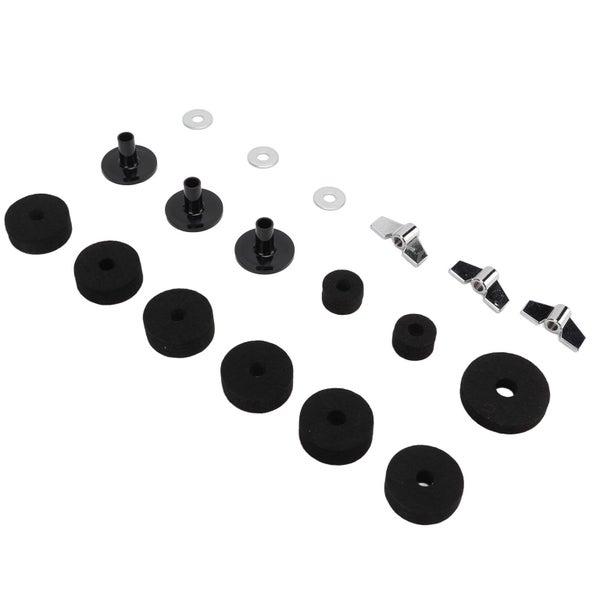 drum felt pad set cymbal stand sleeves drum wing nuts metal nut washer kit Carousel 2