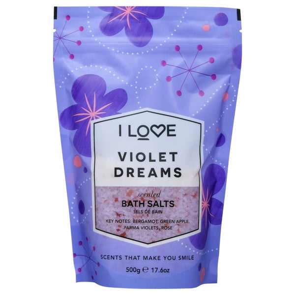 I Love Cosmetics Scented Bath Salts - Violet Dreams for Women 17.6 oz Bath Salt Carousel 1