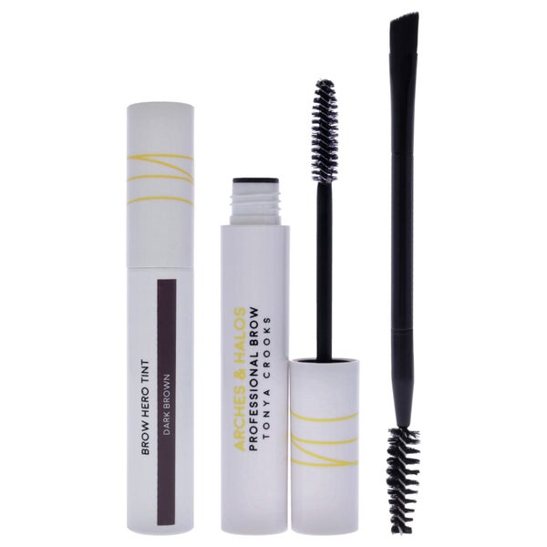 Arches and Halos Brow Hero Tint Kit - Dark Brown for Women 3 Pc Carousel 2