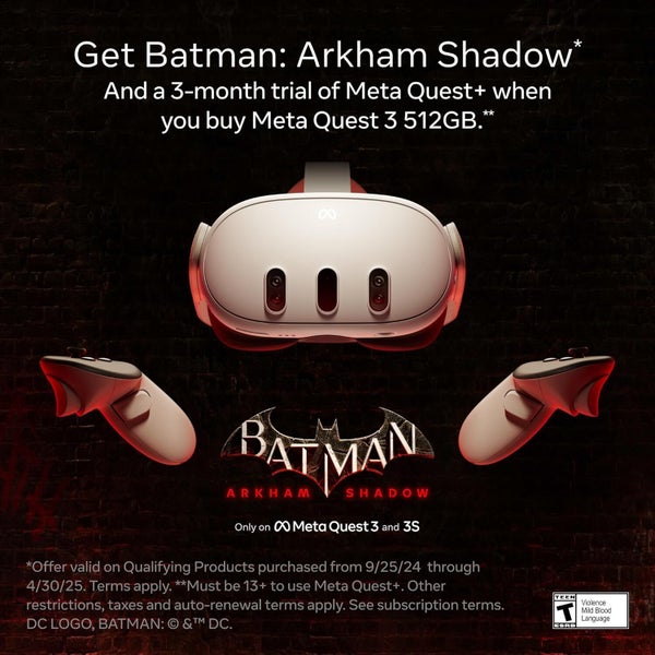 Meta Quest 3 512GB Advanced All-in-one VR Gaming Headset — Get Batman:... Carousel 5