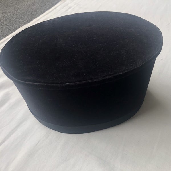 Vintage Black Velvet Old Child's Hat Costume Antique Collectable Carousel 1