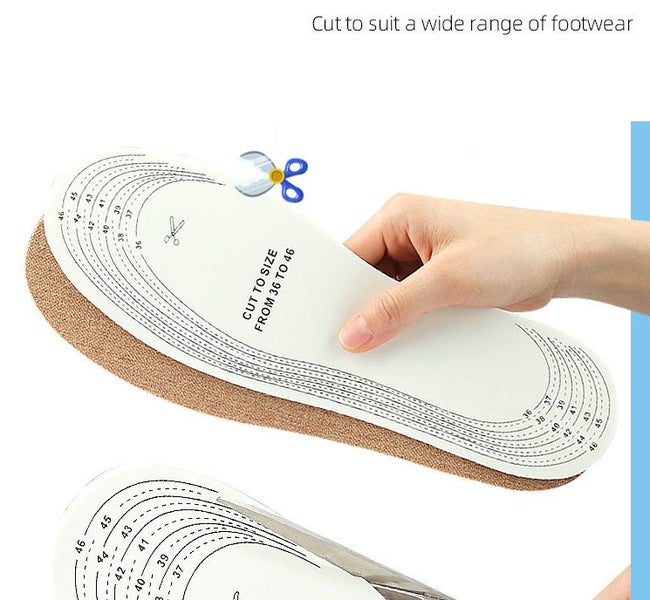 Breathable Linen Latex Insoles, Soft Impact Resistant Carousel 2