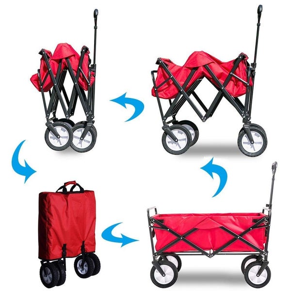 PTN NEW Collapsible Folding Wagon Cart Picnic Trolley Cart Sale Sale Carousel 5