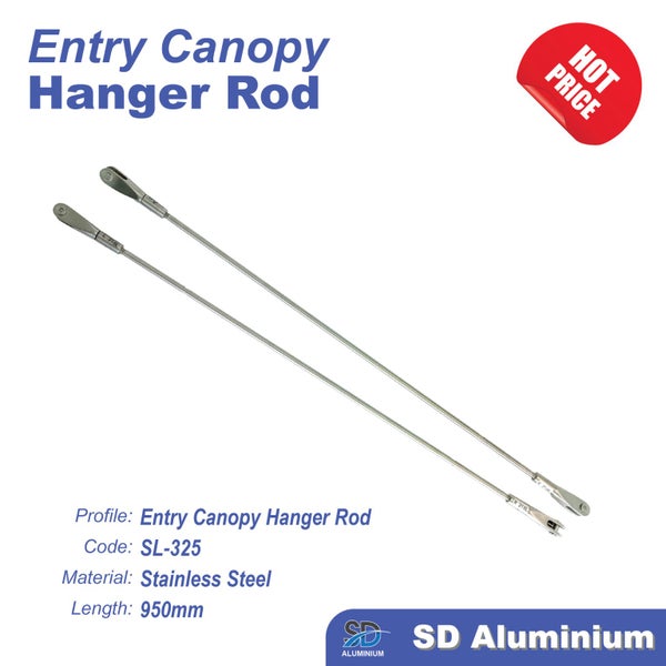 Stainless Steel Hanger Rod - Range of Lengths Available, Rod Diameter: Ø10mm Carousel 1