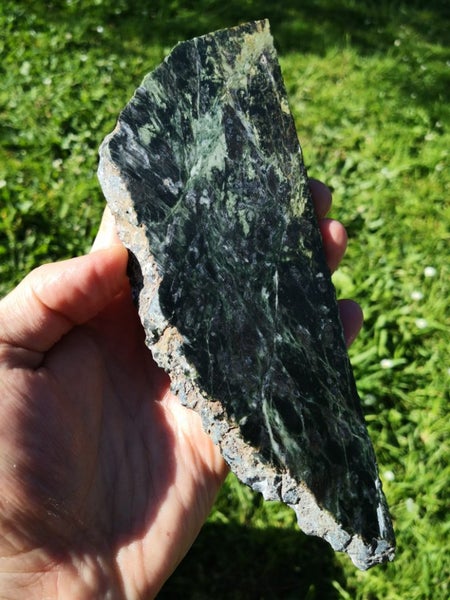 Pounamu greenstone Nelson flower Nephrite carving slab Carousel 1