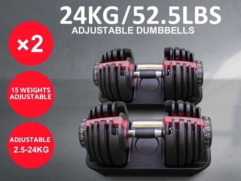 Adjustable Dumbbells x 2 Carousel 2