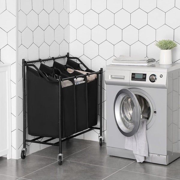 New Heavy Duty Rolling Laundry Cart With 3 Bags Afterpay Carousel 2
