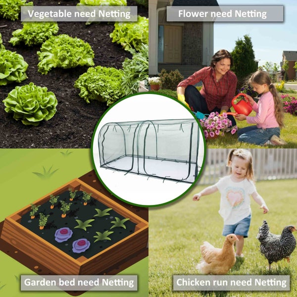 Garden Net Garden Tunnel 2.5 x1.25 x1.25 Carousel 4