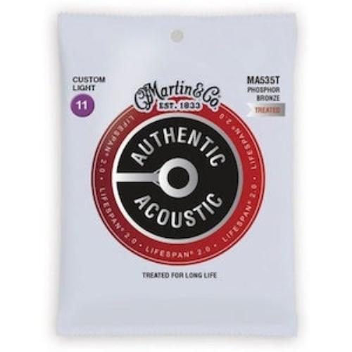 Martin - Authentic Acoustic Treated Phosphor Bronze Guitar Strings - 11/52 Carousel 1