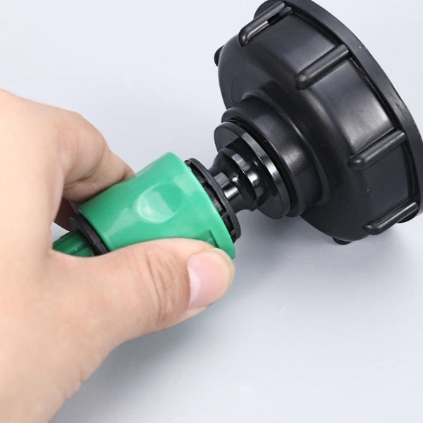 IBC Tank Adapter with Hose Fitting / Garden Water Tank Dispenser Fitting & Tape Carousel 4