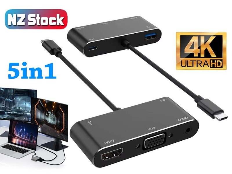 USB C to HDMI VGA Docking Station NZ Clearance Carousel 1