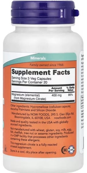 MAGNESIUM CITRATE 133.33 MG 60 VEG CAPS - BB0829 Carousel 2