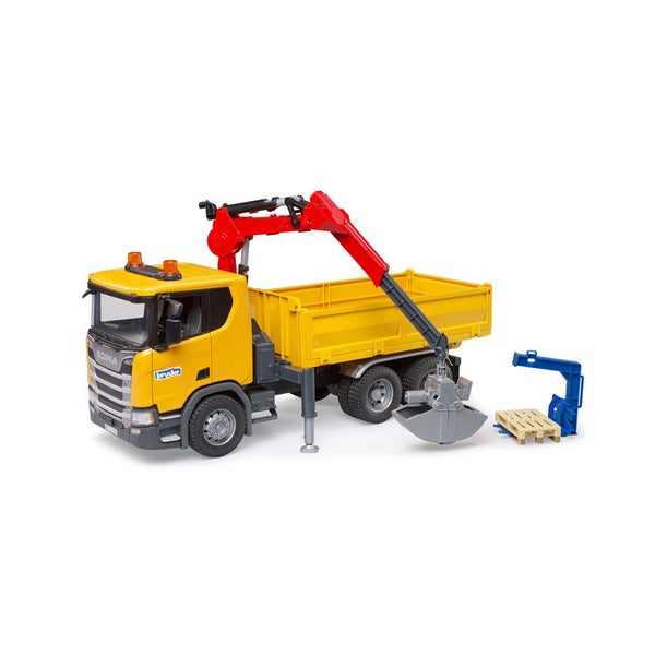 Bruder 1:16 Scania Super 560R Construction Truck With Crane Set Kids Toy 3+ Carousel 2