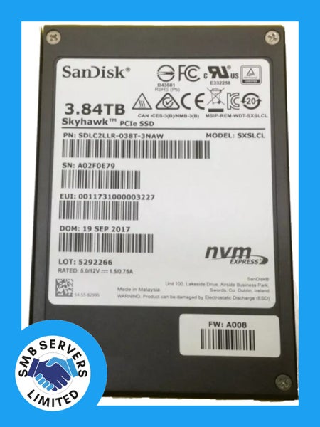 Sandisk SkyHawk 3.84TB U.2 NVMe Enterprise SSD Carousel 1