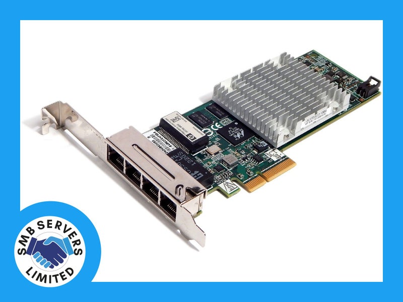 HPE NC375T Quad Port RJ45 1Gb/s Ethernet Network Adapter Carousel 1