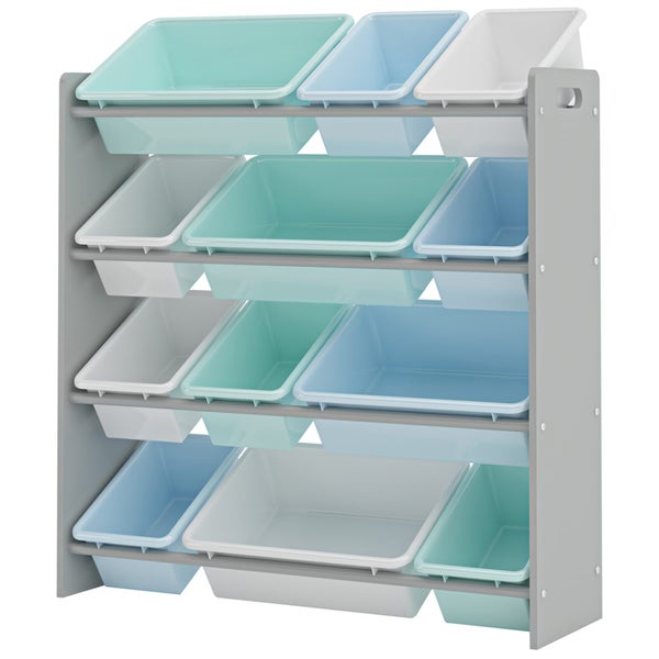 Kids toy Storage organizer with 12 plastic bins Carousel 2
