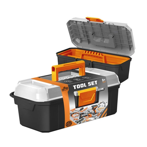 43pcs Kids Toolbox Construction Building Toys Carousel 12