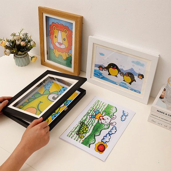 Children Art Frames Magnetic Front Open Changeable Kids Frametory Carousel 2