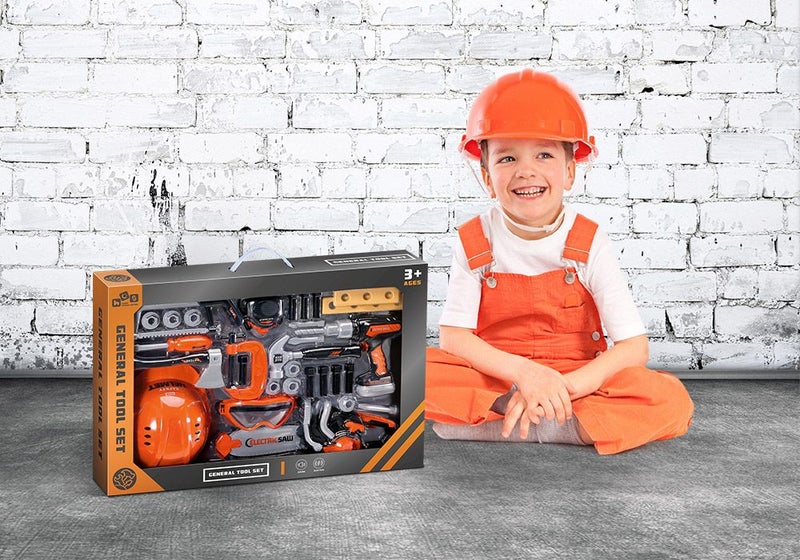 31pcs Kids Tool Set Construction Building Repair Toys Carousel 1