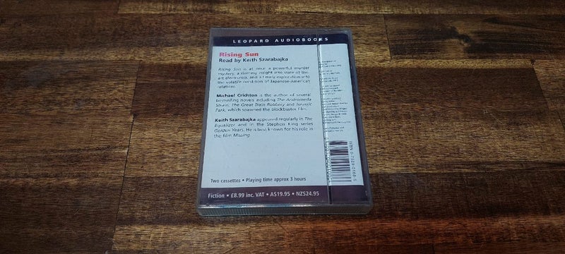 VINTAGE MICHAEL CRICHTON RISING SUN AUDIO BOOK CASSETTE TAPES Carousel 5