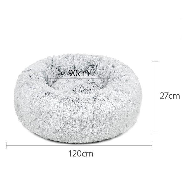 Pawz Replaceable Cover For Calming Bed Donut Nest Kennel M L XL XXL Charcoal Carousel 2