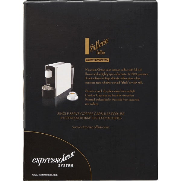 Vittoria Espresso Mountain Grown Coffee Pods Capsules 12 Pack Carousel 3